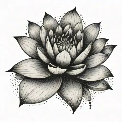 Water Lily Flower And Adoption Symbol
