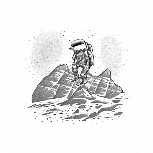 Rock Climbing Astronaut