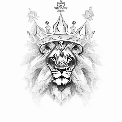 Lion With Crown