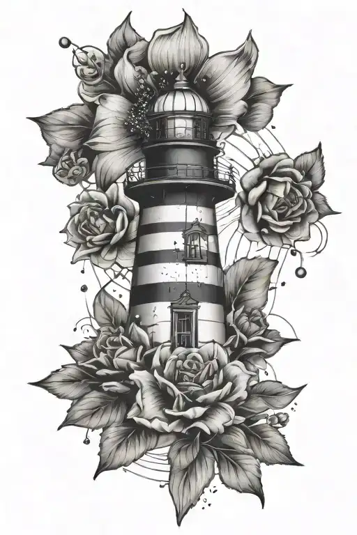 Flowers Lighthouse Lines