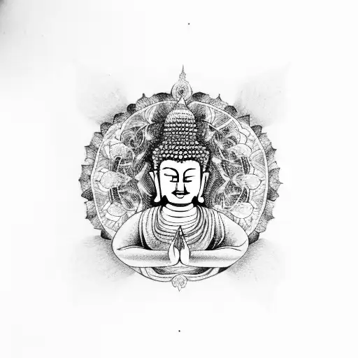 Buddha With Mandalas