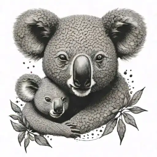 Koala Mother Son