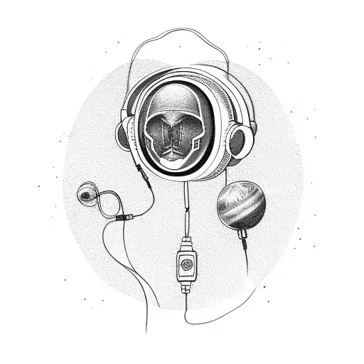 Headphones And Space