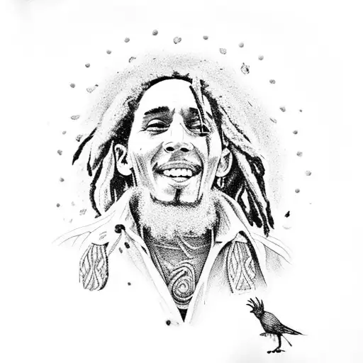 Bob Marley With Three Little Birds