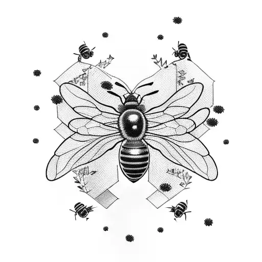 A Midwife Delivering A Baby Surrounded By Bees And Nature