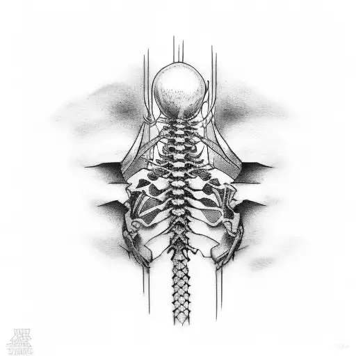 Spine Sexy Tatto Depression Anime Struggle Gym Tattoo