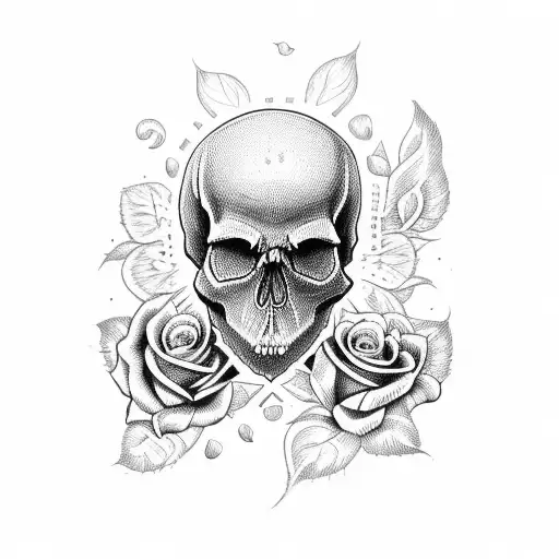 Skull And Roses