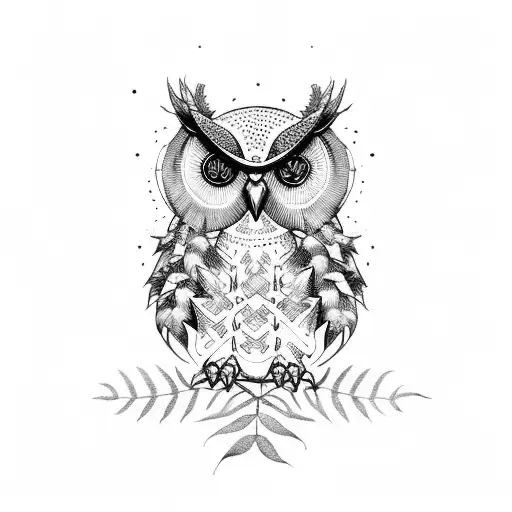 Owl And Fern