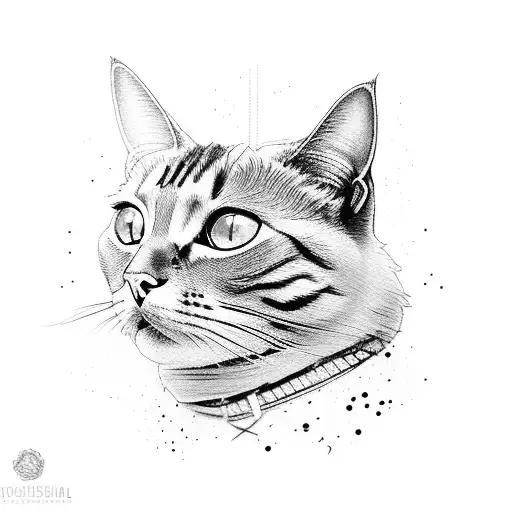 Create A Detailed Portrait Of A Professional Shooter With A Cat Perched On Their Shoulder