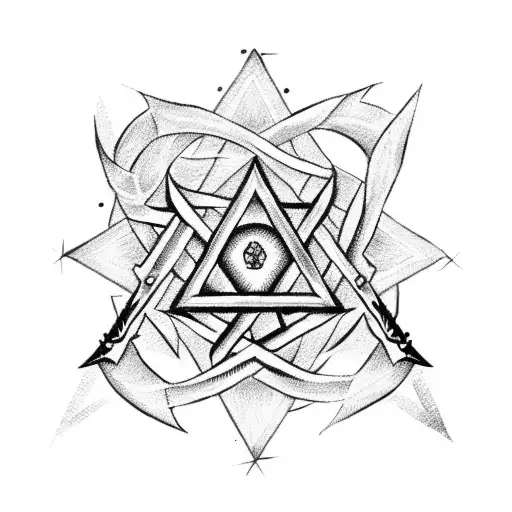 Star Of David With Swords