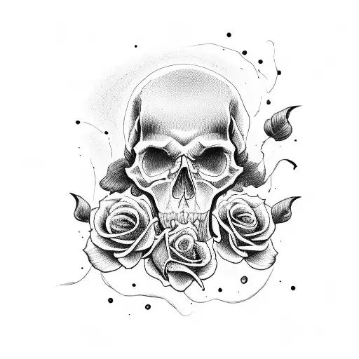 Skull And Roses And Thunders