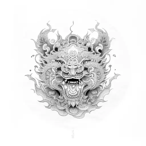 Foo Dog Japanese Clows