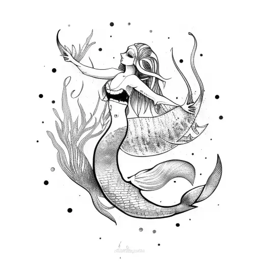Mermaid With Letters Amar
