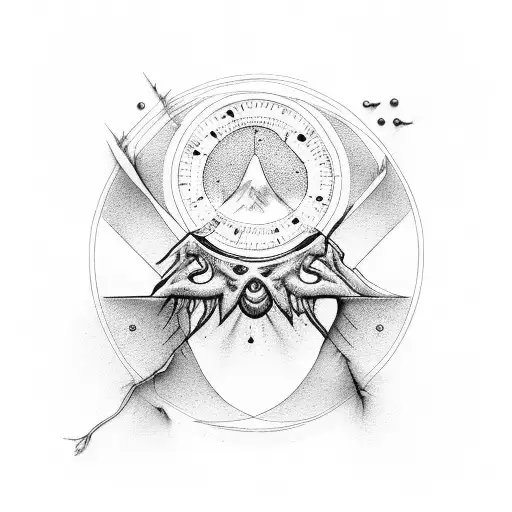 Creation Of Adam With Circle And Roman Numerals