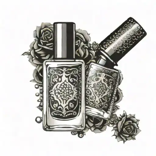 Gothic Nail Polish Bottle
