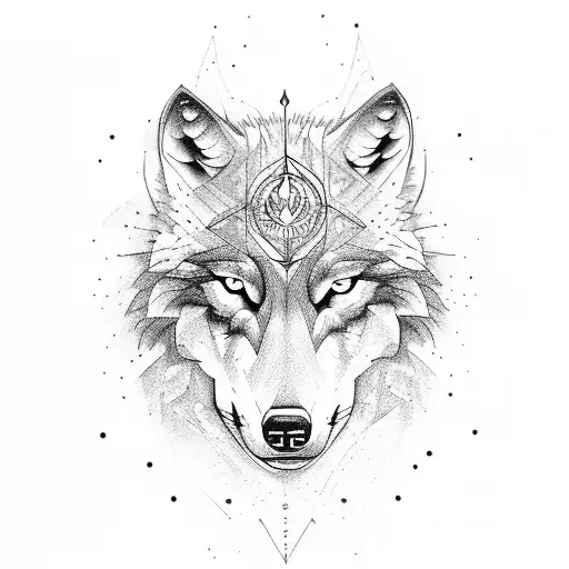 Wolf And Compass