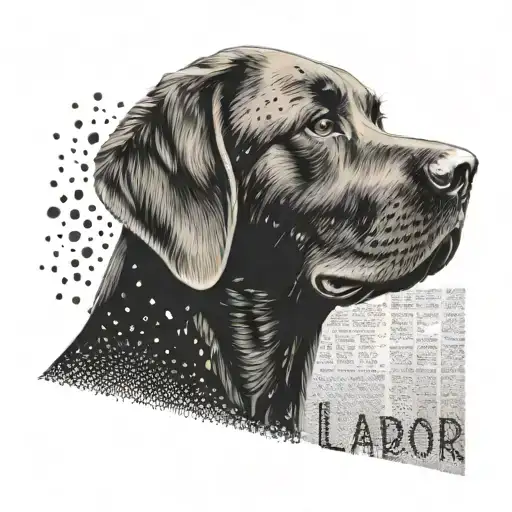 A Love Letter Written In The Shape Of A Labrador's Silhouette