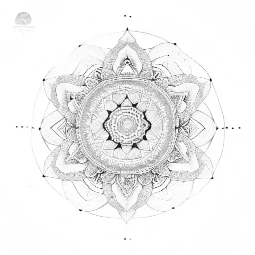 Mandala With Moon