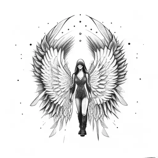 Angel Wings With An Eye In Middle