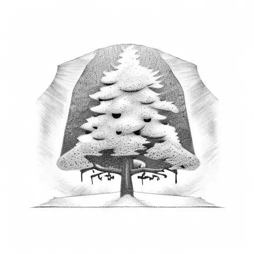 Snauzer Mountain Tree And Letters