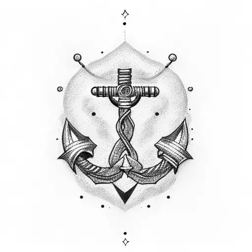 Dna In Shape Of An Anchor