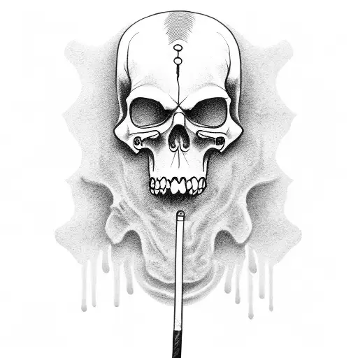 Grim Reaper With A Ciggarete