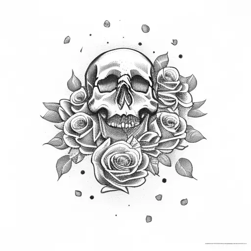 Skull And Roses