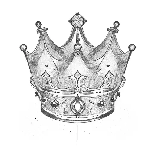 A Crown With A Sunset In It