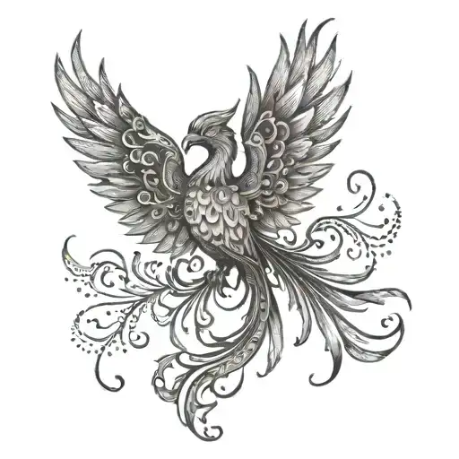 Pheonix On Gemini Symbol