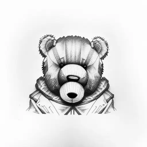 Kanye Teddy Bear Sitting A The Table In Drake's Take Care