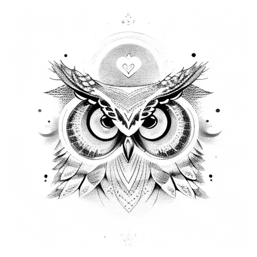 Owl With Infinite Heart