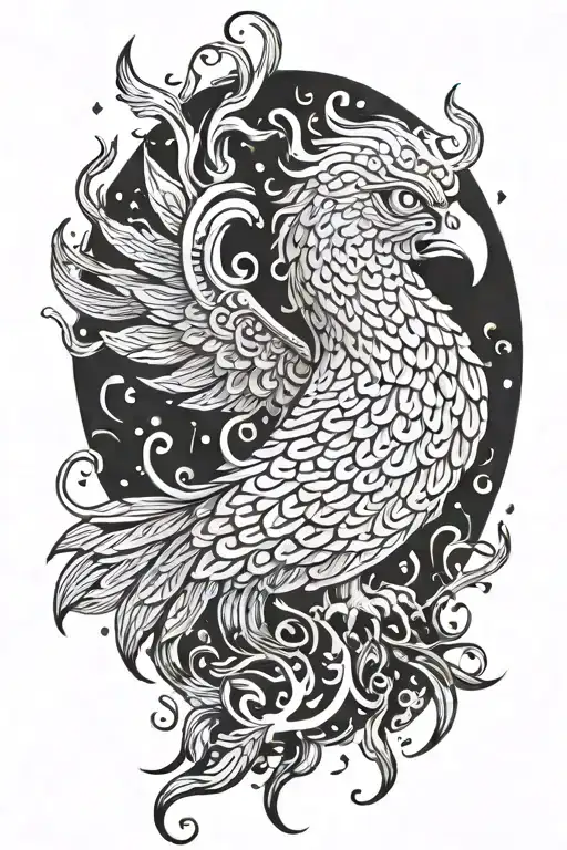 Phoenix Rising Brain Attached