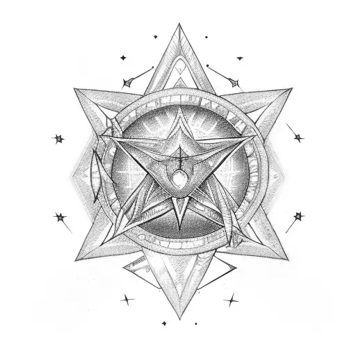 Ishtar Star Inside An Ouroboros