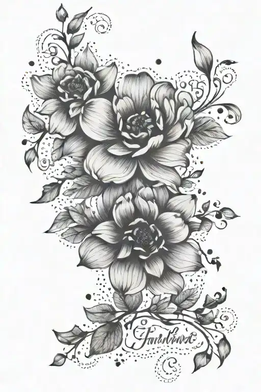 Floral Quote Written