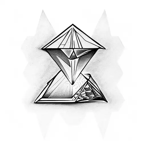Diamond On Top Of A Pyramid