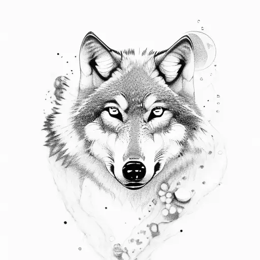 Wolf Whith Baby Wolf