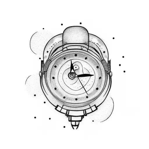 Astronaut With Clock