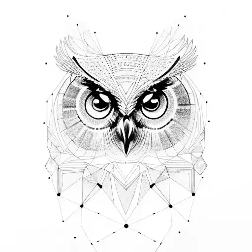Owl With Geometry