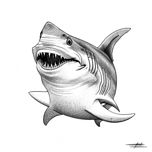 Cute Shark With Red Cheeeks