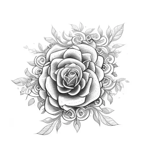 An Intricately Detailed Engine With Floral Vines Intertwining