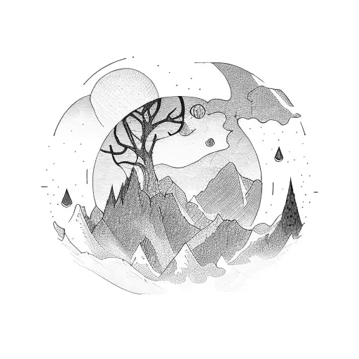 Person Falling From A Mountain