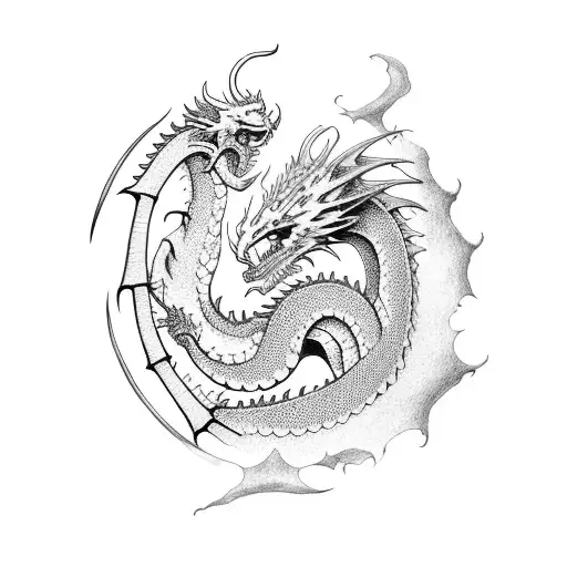 A Delicate Dragon With A Sword