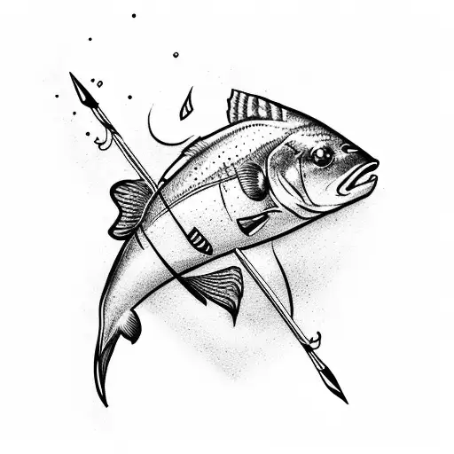 Arrow Piercing A Fish