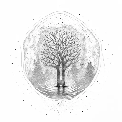 Tree With Child Reading