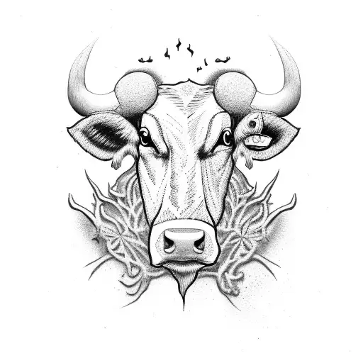 Heart Made Of Cow Hoof Prints