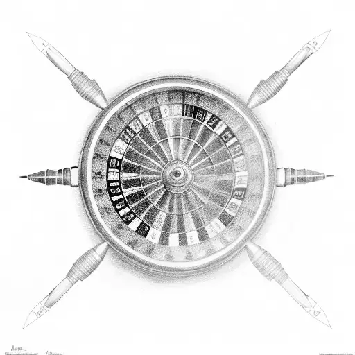 A Roulette Wheel With Dollar Signs