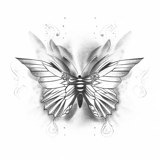 Butterfly With An Angel Around It