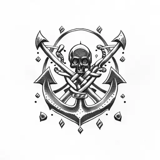 Anchor And Skulls