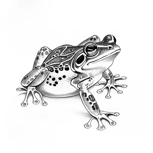 Frog Drinking Bug Juice