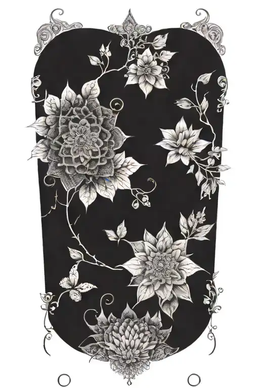 An Intricate Mandala Design Incorporating Elements Of Photography And Nature